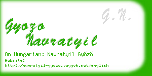 gyozo navratyil business card